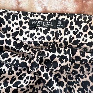 Nasty Gal cheetah trousers